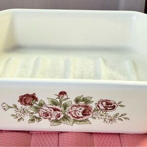 Beautiful Vintage Porcelain White Soap Dish Stamped JAPAN  On The Bottom.